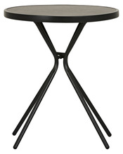 Cafébord Monaco Svart/Grå Ø60 cm Sunlife